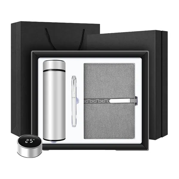3Pcs Thermos Cup Pen Notebook Business Gift Box