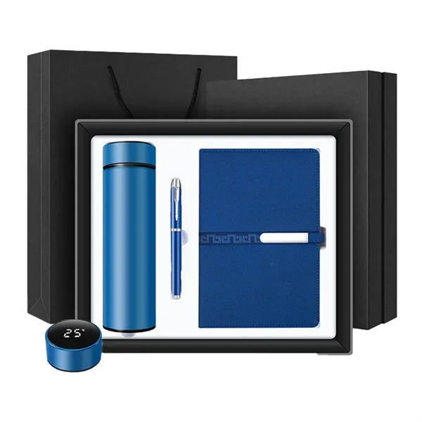 3Pcs Thermos Cup Pen Notebook Business Gift Box