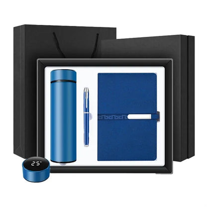 3Pcs Thermos Cup Pen Notebook Business Gift Box