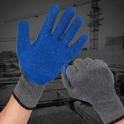Wear-Resistant Work Gloves with Latex Palm Coated