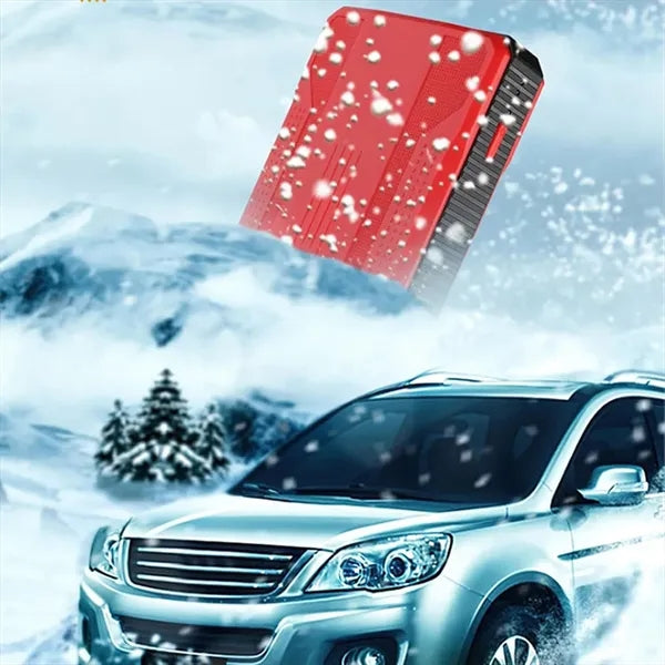 Portable Car Jump Starter with Smart Clamps and LED Torch