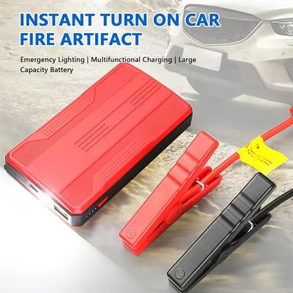 Portable Car Jump Starter with Smart Clamps and LED Torch