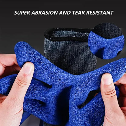 Wear-Resistant Work Gloves with Latex Palm Coated