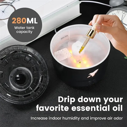 Air Aroma Humidifier with Colorful Night Light