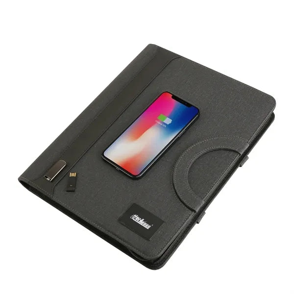 Wireless Charging Portfolio With Backlit Logo