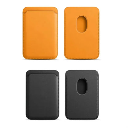 Magnetic Leather Phone Wallet Stick On Card Holder"