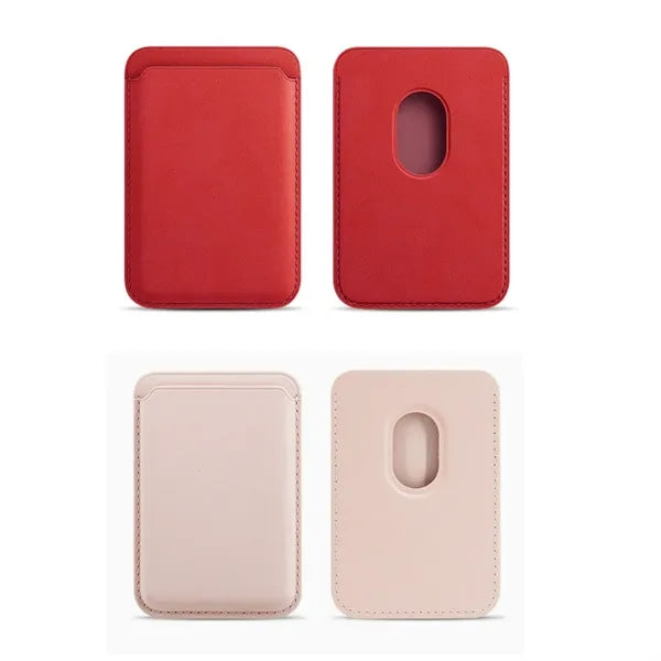 Magnetic Leather Phone Wallet Stick On Card Holder"