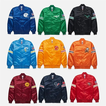 Mens Full Snap Varsity Jacket