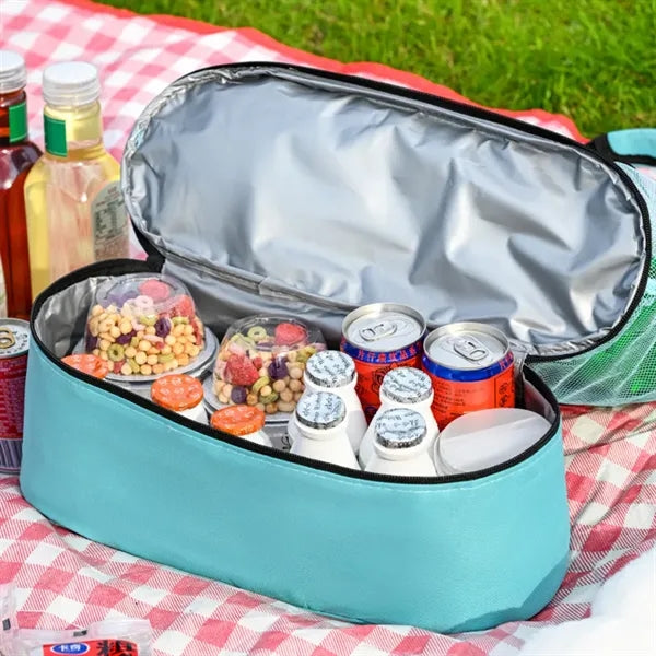 Mesh Beach Bag With Cooler"