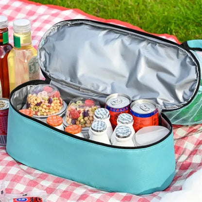 Mesh Beach Bag With Cooler"