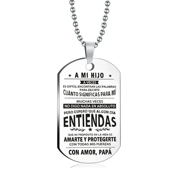 Polished Stainless Steel Tag