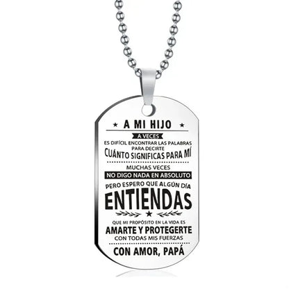 Polished Stainless Steel Tag