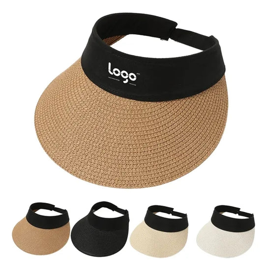 Straw Sun Visor Hat For Women