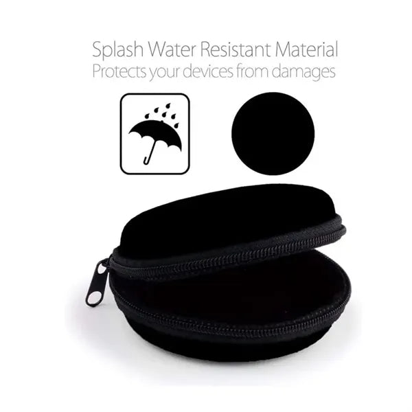 Headphone Earbud Hard Protective Carrying Case