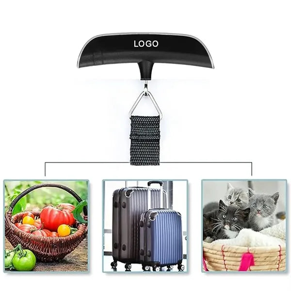 Portable Digital Luggage Scale with Temperature Sensor