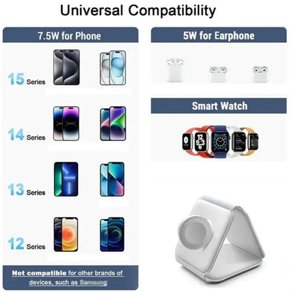 3 In 1 Foldable Magnetic Wireless Charger