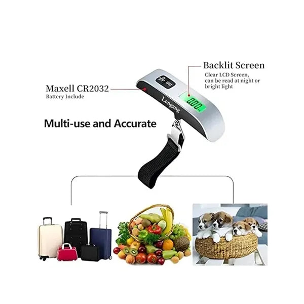 Portable Digital Hanging Baggage Scale for Travel