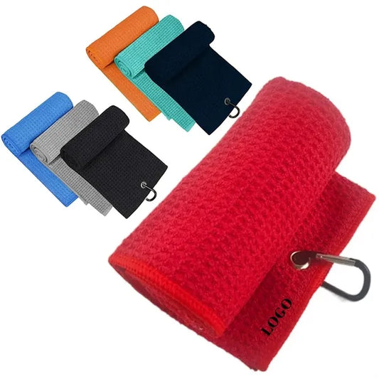 Golf Towel with Carabiner Clip