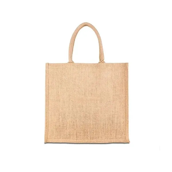 12 " x 14 "Jute Cotton Tote w/ Webbing Handle