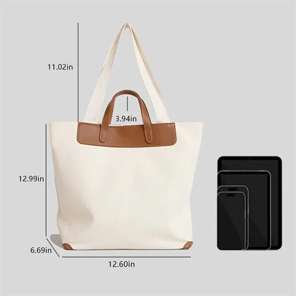 Vintage Large Thickened Event Gifts Casual Canvas Handbag