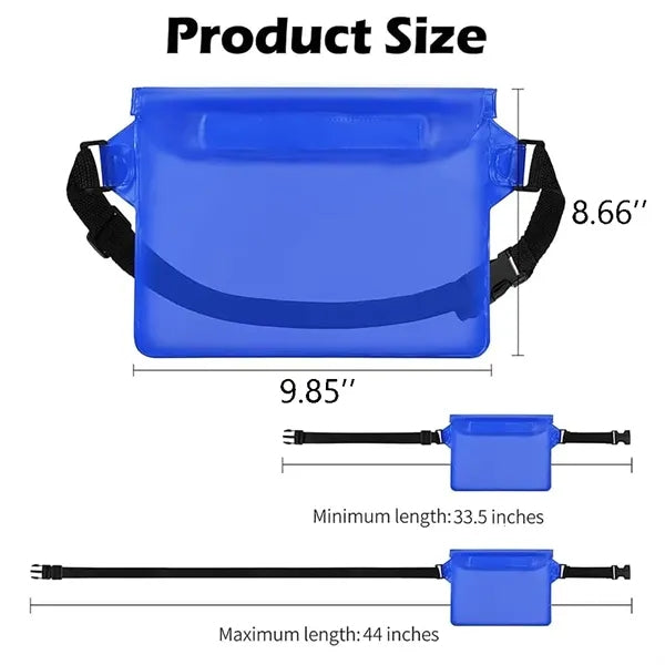 Waterproof Pouch With Adjustable Waist Strap