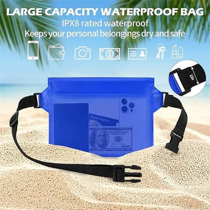 Waterproof Pouch With Adjustable Waist Strap