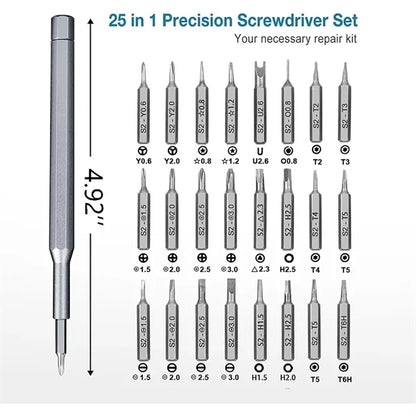 25-in-1 Mini Magnetic Precision Screwdriver Set Case
