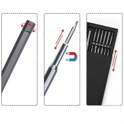 25-in-1 Mini Magnetic Precision Screwdriver Set Case