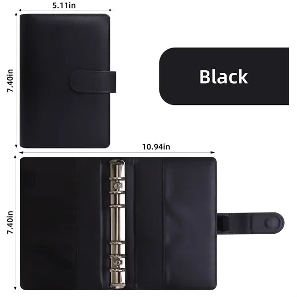 A6 PU Leather 3 Ring Binder/Notebook