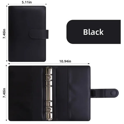A6 PU Leather 3 Ring Binder/Notebook