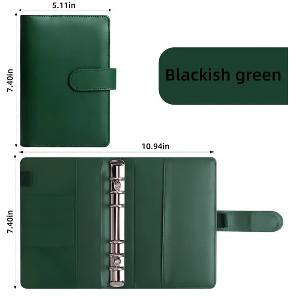 A6 PU Leather 3 Ring Binder/Notebook