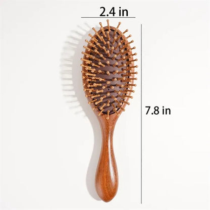Vintage Green Sandalwood Air Cushion Comb