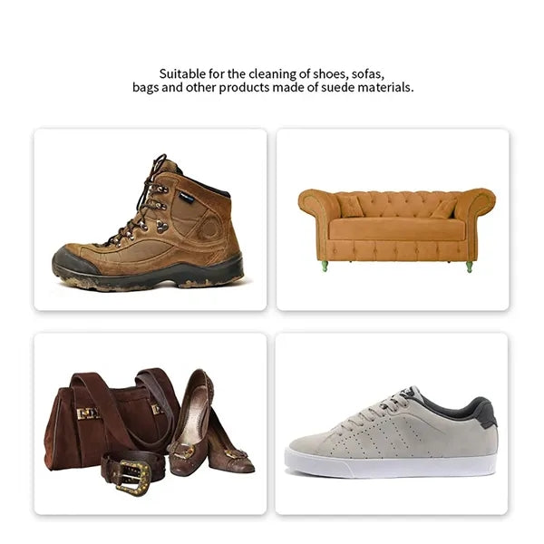 Dual-Sided Shoe Brush for Gentle & Effective Cleaning