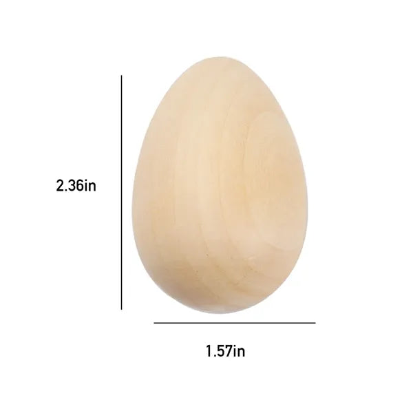 Child Customizable Easter Decorative Wooden DIY Sand Eggs