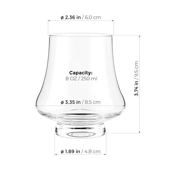 8 OZ Bourbon Whisky Crystal Glass