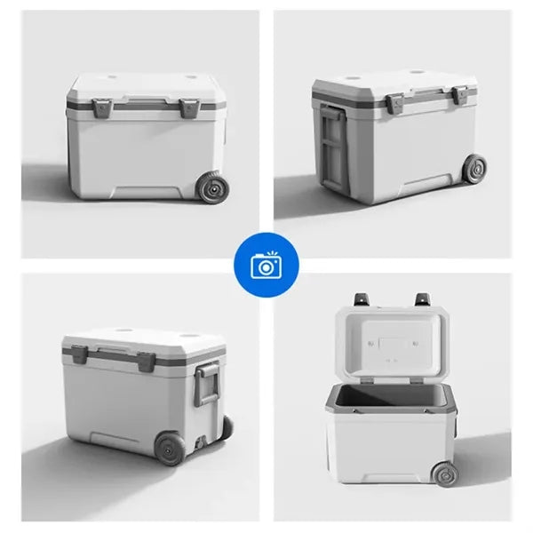 Insulated Portable Cooler with Wheels