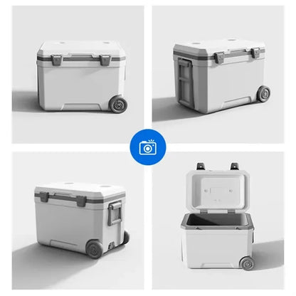 Insulated Portable Cooler with Wheels
