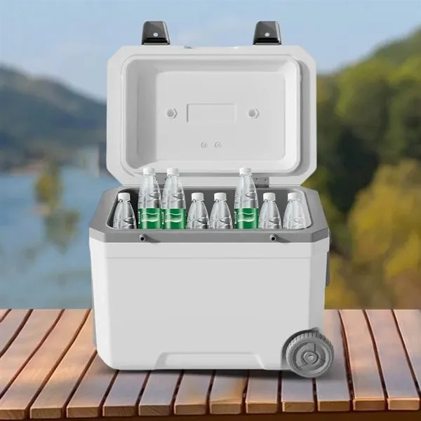 Insulated Portable Cooler with Wheels