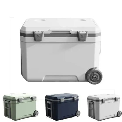 Insulated Portable Cooler with Wheels