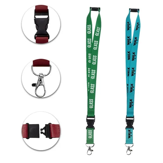 Full Color Lanyard W/ Lobster Claw, Buckle And Breakaway