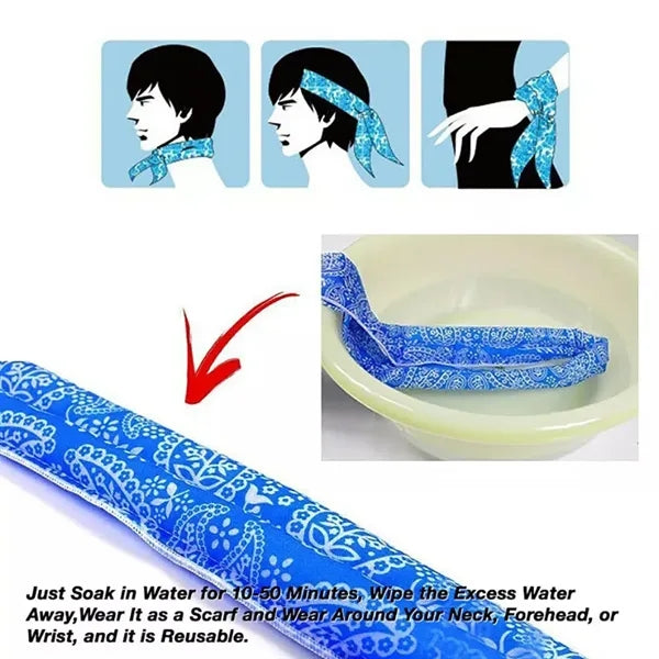 Ice Cooling Bandana Scarf