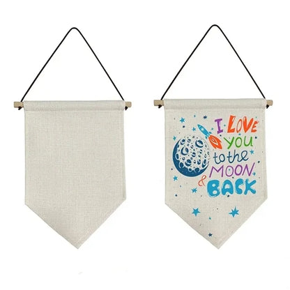 Custom Triangle Linen Flag