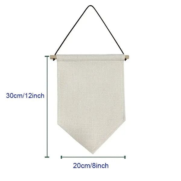 Custom Triangle Linen Flag