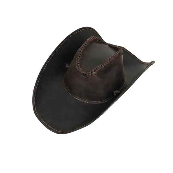 Vintage Leather Western Cowboy Hat