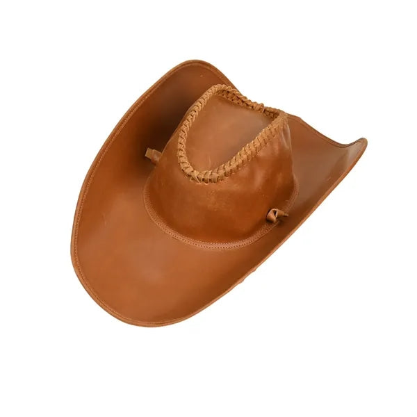 Vintage Leather Western Cowboy Hat