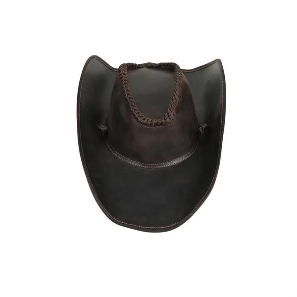 Vintage Leather Western Cowboy Hat