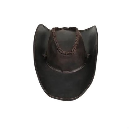 Vintage Leather Western Cowboy Hat