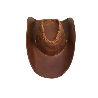 Vintage Leather Western Cowboy Hat