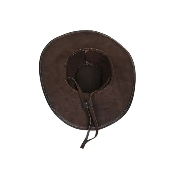 Vintage Leather Western Cowboy Hat