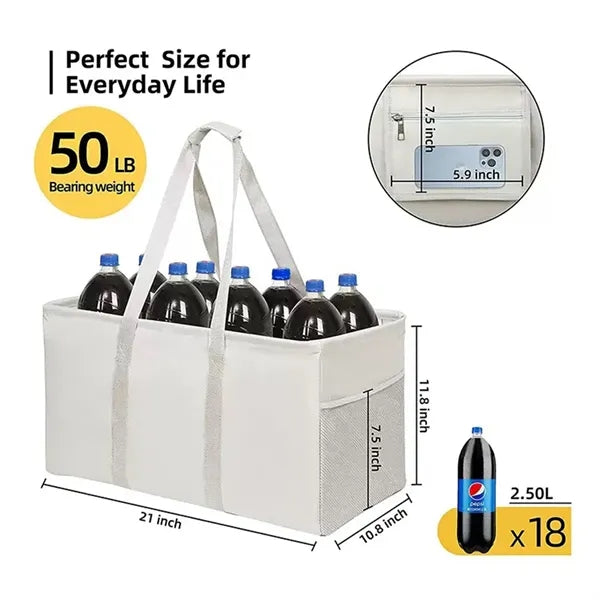 Collapsible Grocery Tote Bag